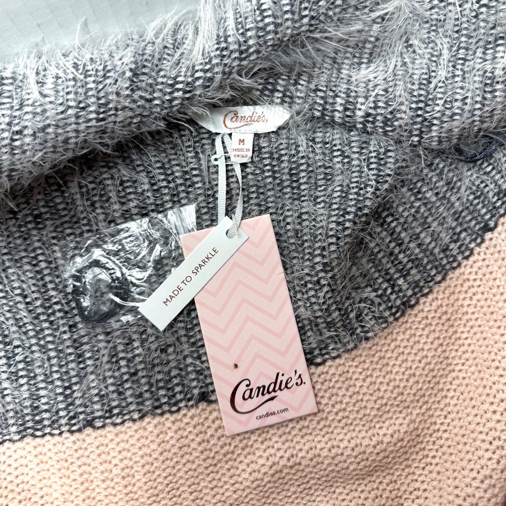NWT Candies Open Front Knit Cardigan Sweater - Picture 4 of 7